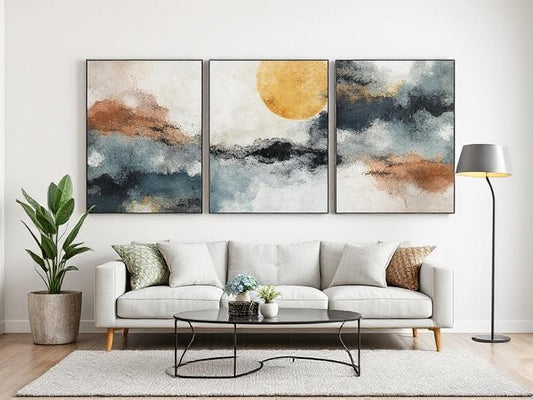 9 Ideen für moderne abstrakte Wandbilder (Wandbilder abstrakt modern)