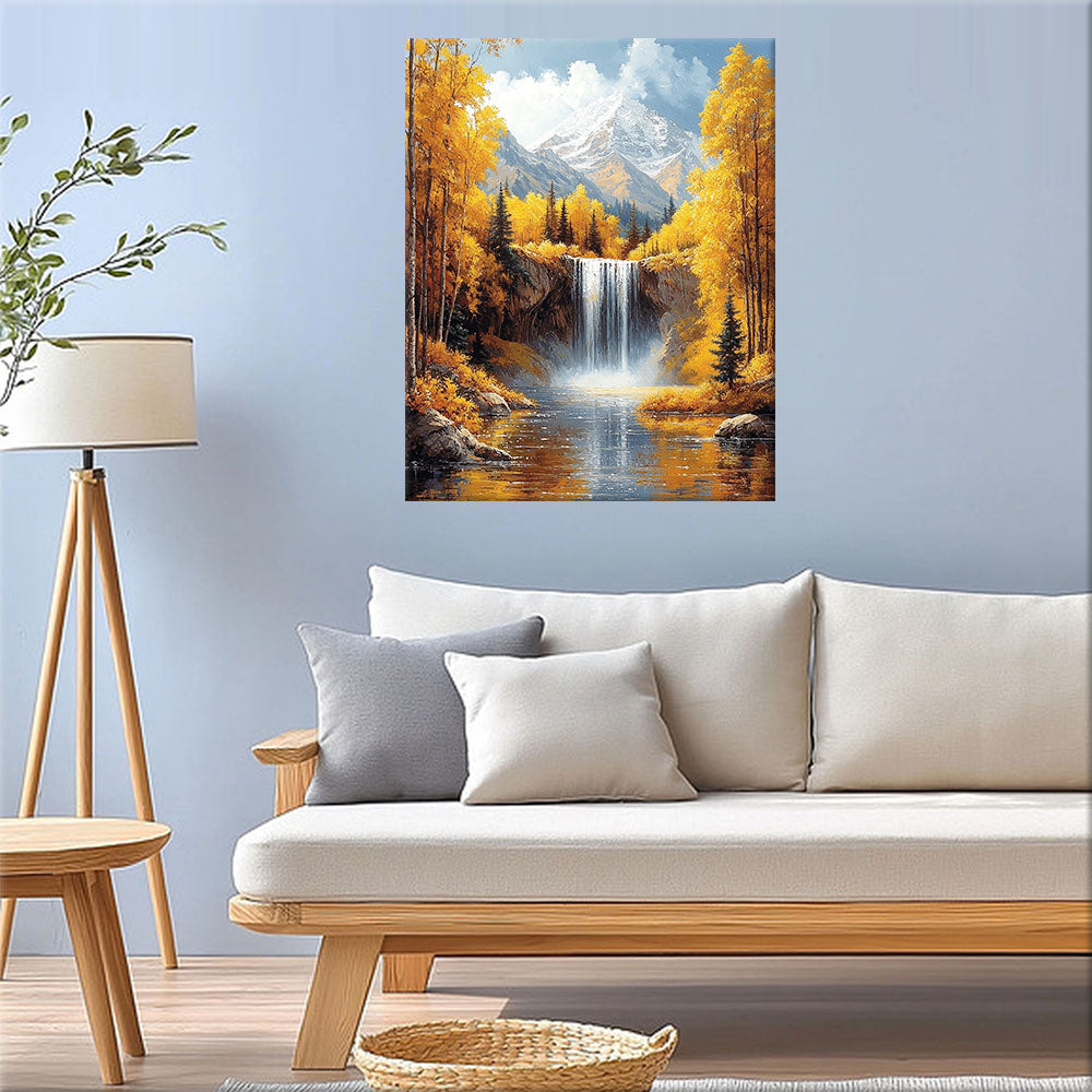 Mountain Spring Magic - Paint by Numbers