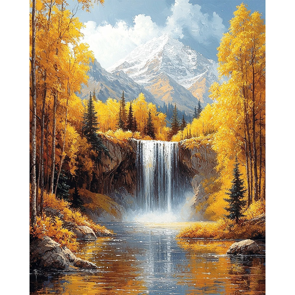 Mountain Spring Magic - Paint by Numbers
