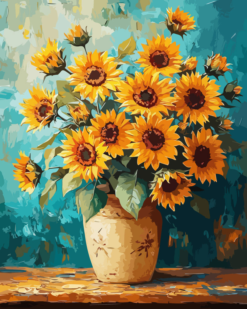 Flower Greetings - Paint by Numbers