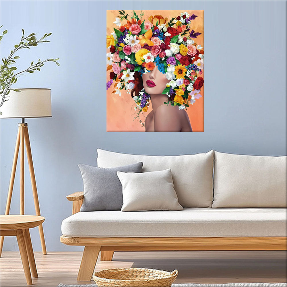 Flower Wreath - Beauty - Paint by Numbers