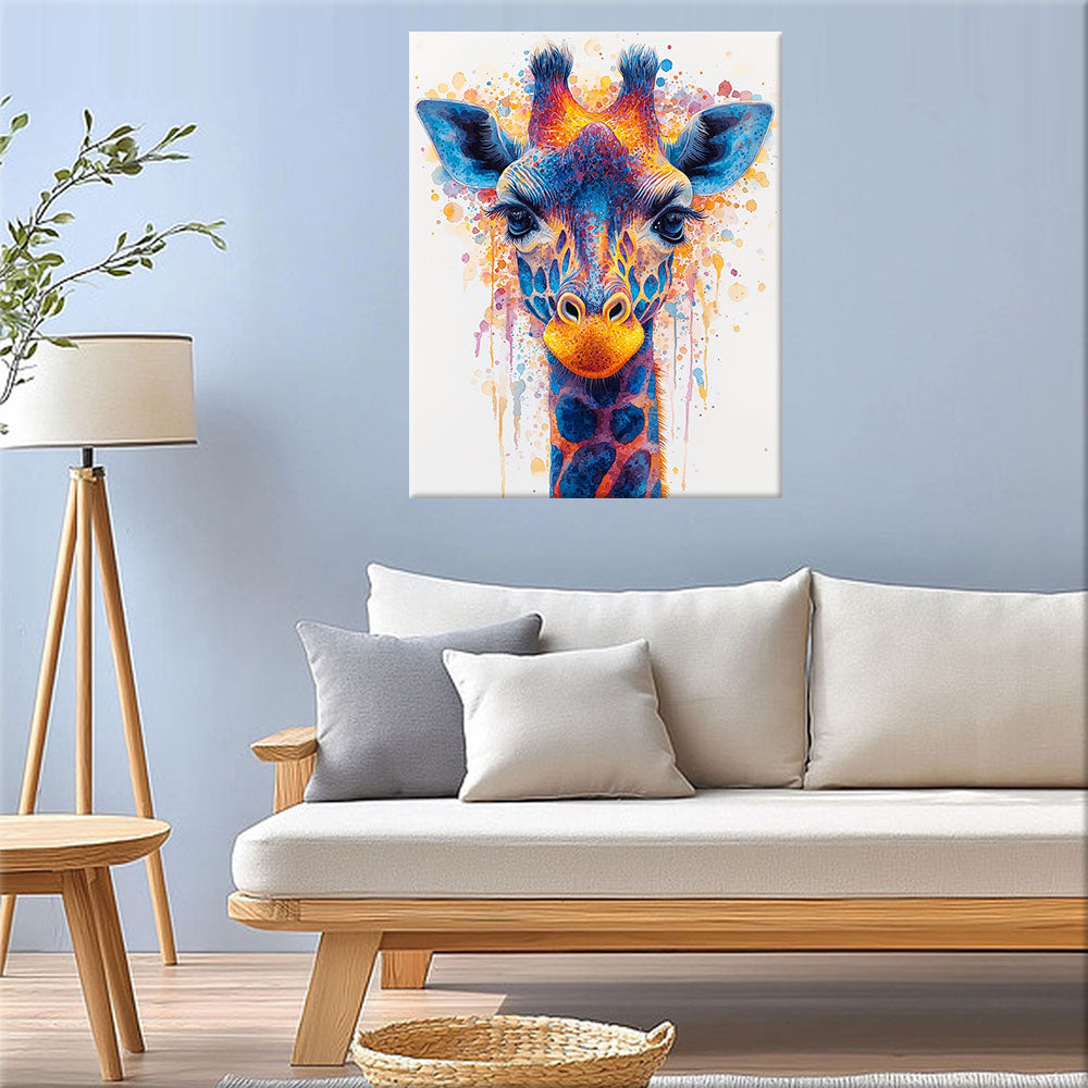 Colorful Giraffe Paint by Numbers