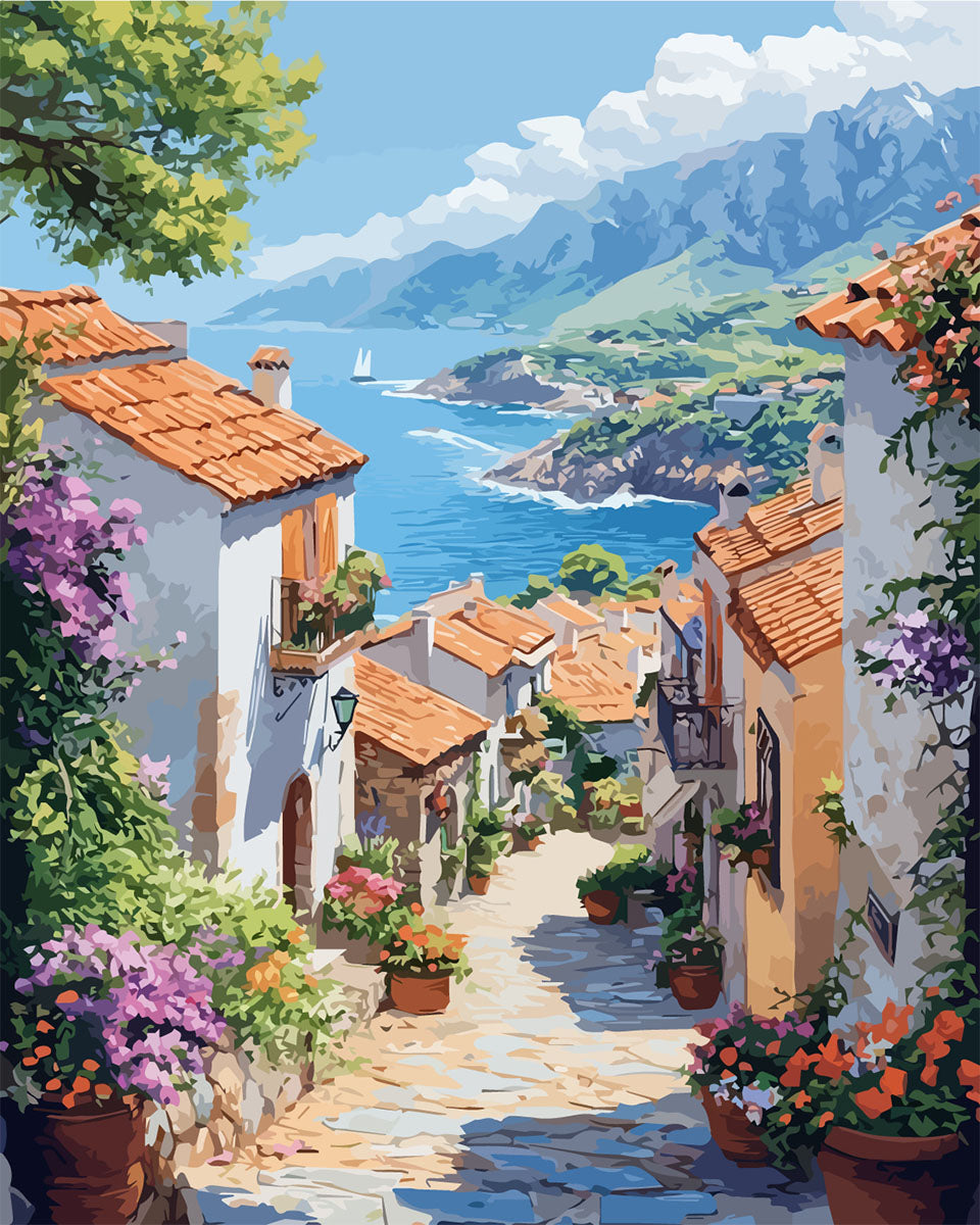 Mediterranean Beauty Colors - Paint by Numbers