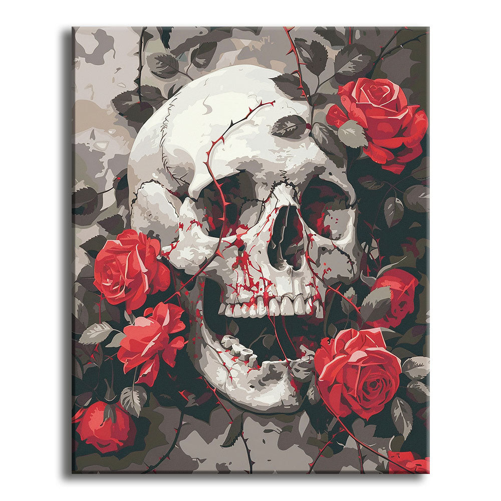 Crimson Thorns - Paint by Numbers Kit