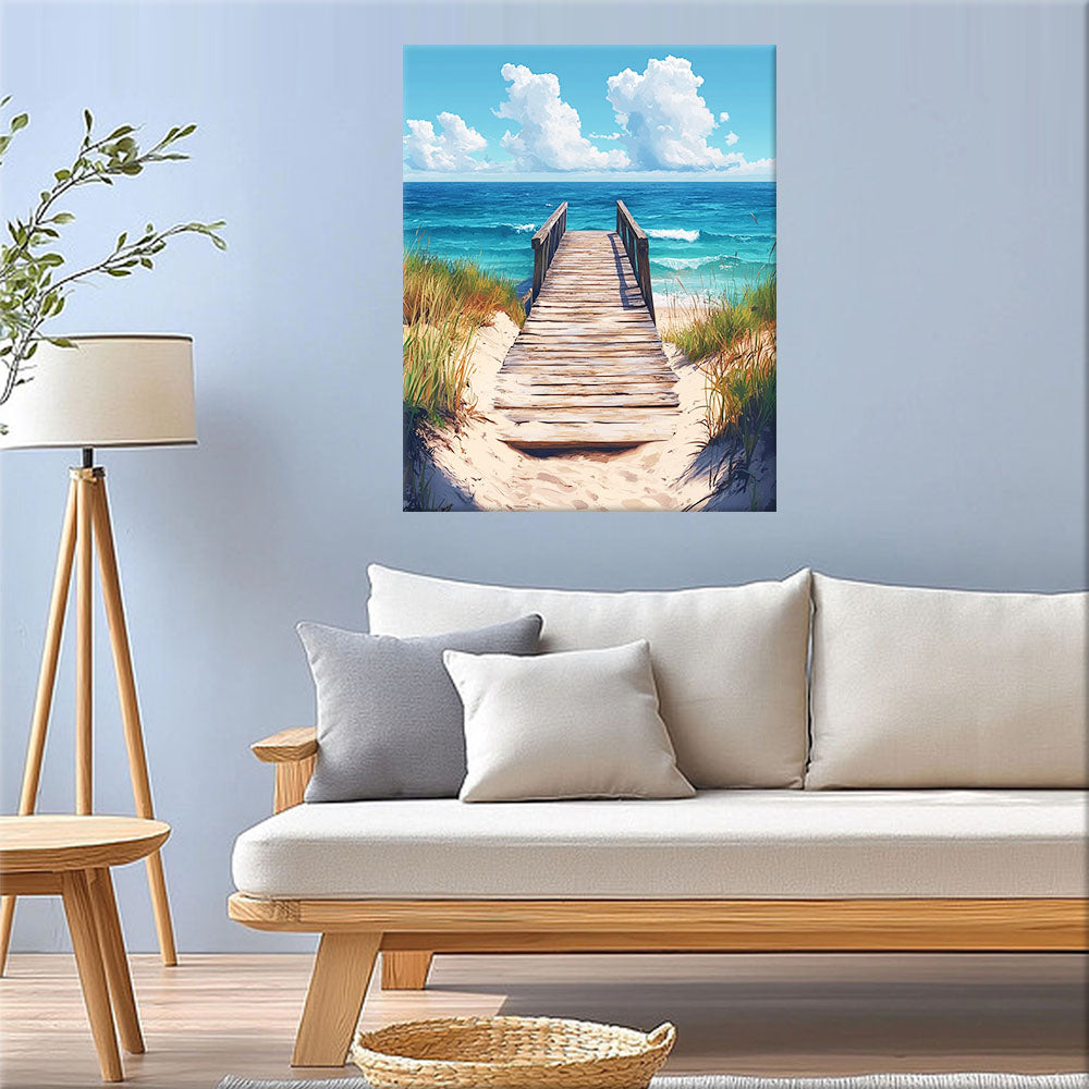 The Way to the Sea - Paint by Numbers