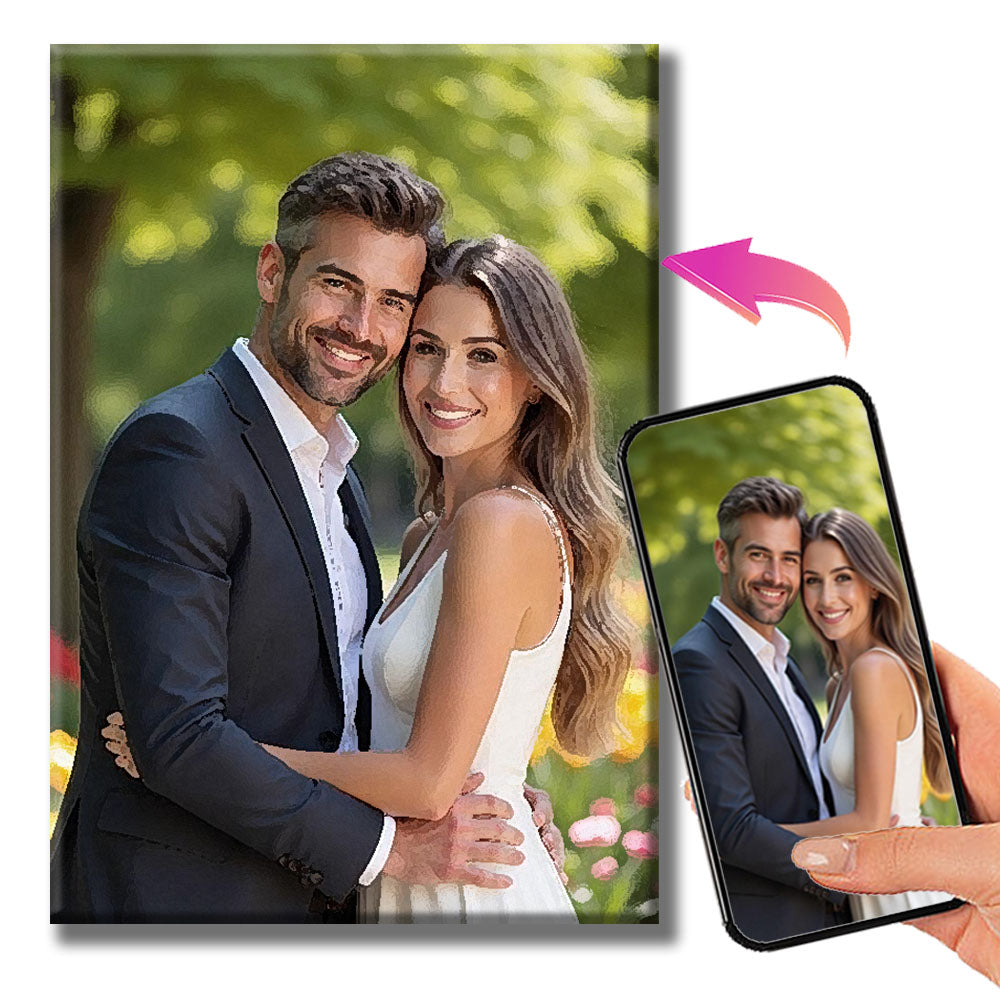 Individual photo art print set – paint by numbers with your own picture