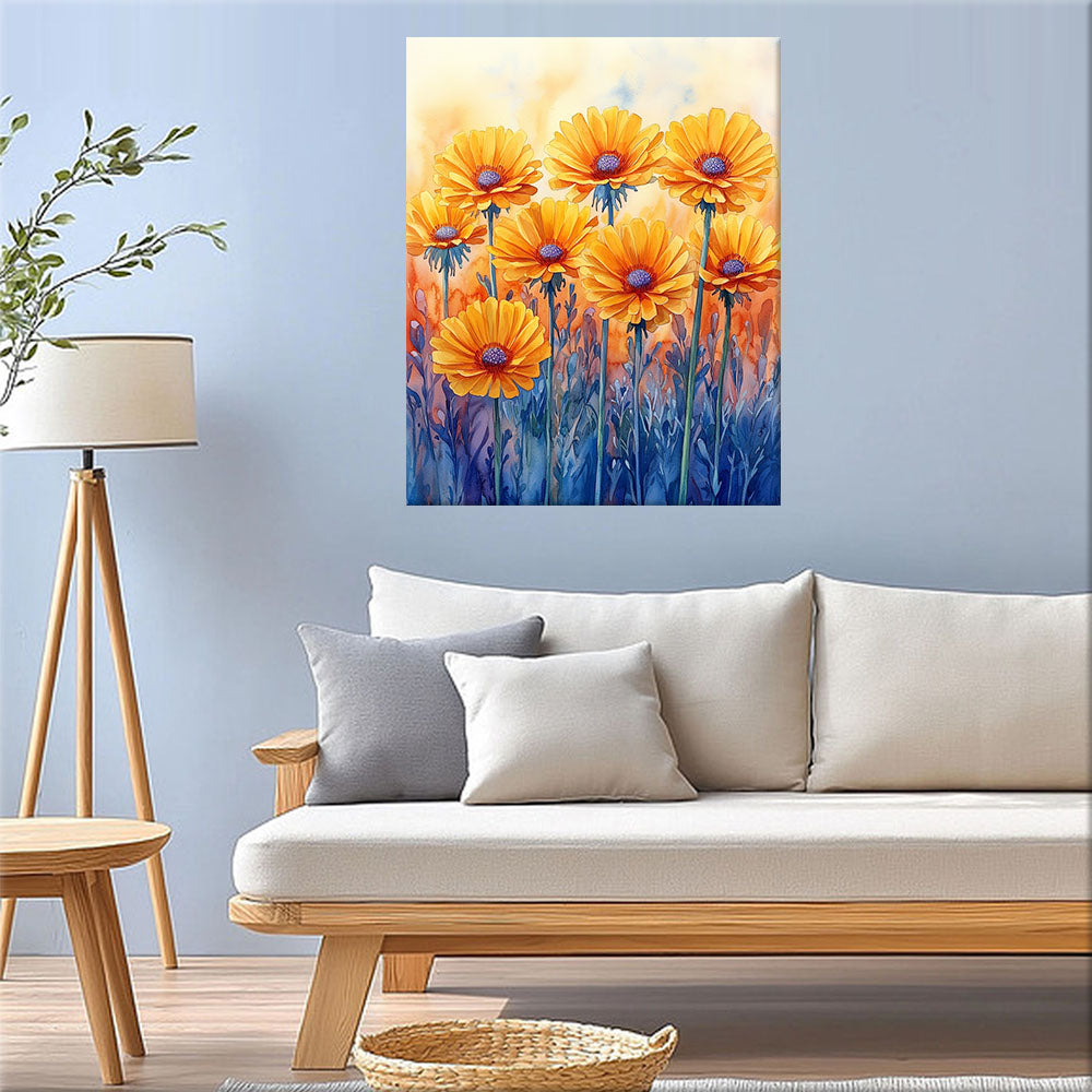 Fire Flowers - Paint by Numbers