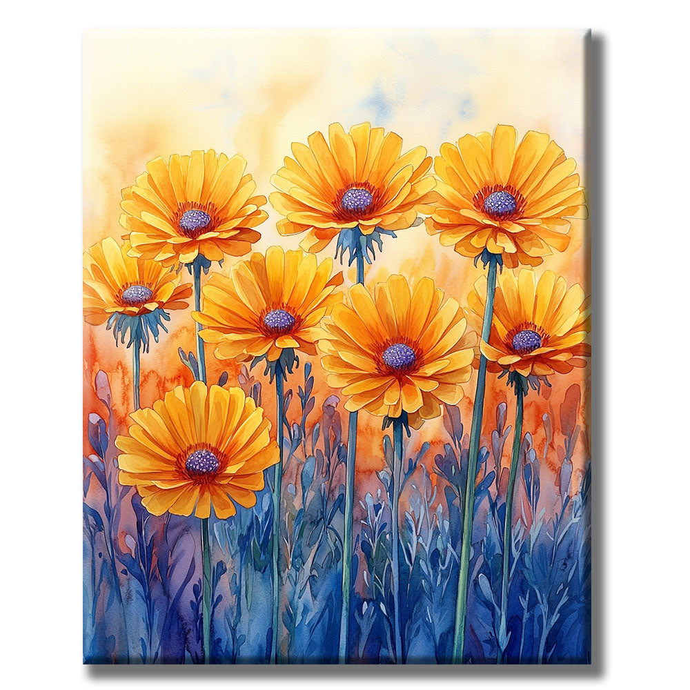 Fire Flowers - Paint by Numbers