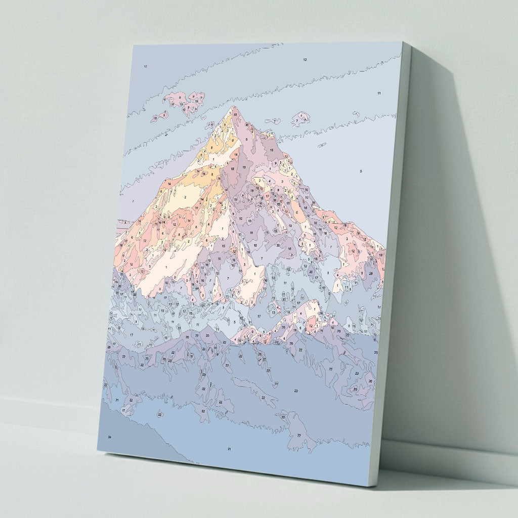 Golden Hour in the Alps - Paint by Numbers