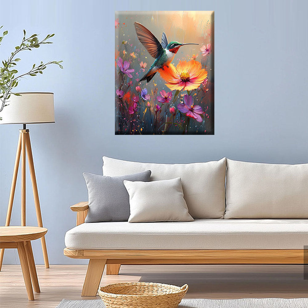 Hummingbird Color Game - Paint by Numbers