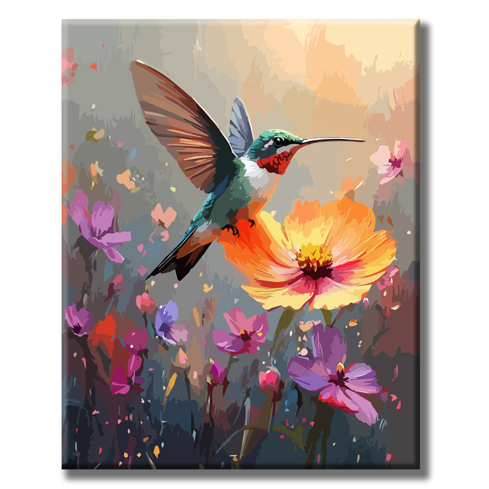 Hummingbird Color Game - Paint by Numbers