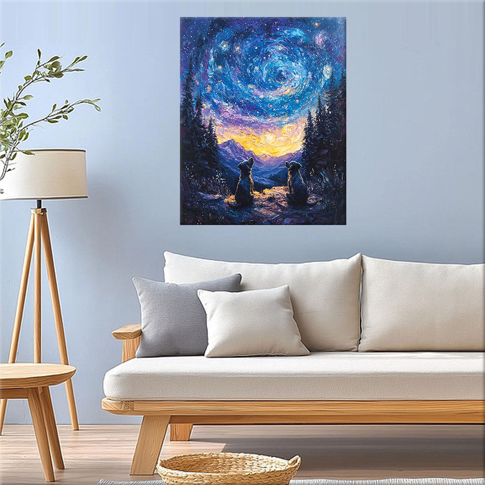 Cosmic view into infinity - Paint by numbers
