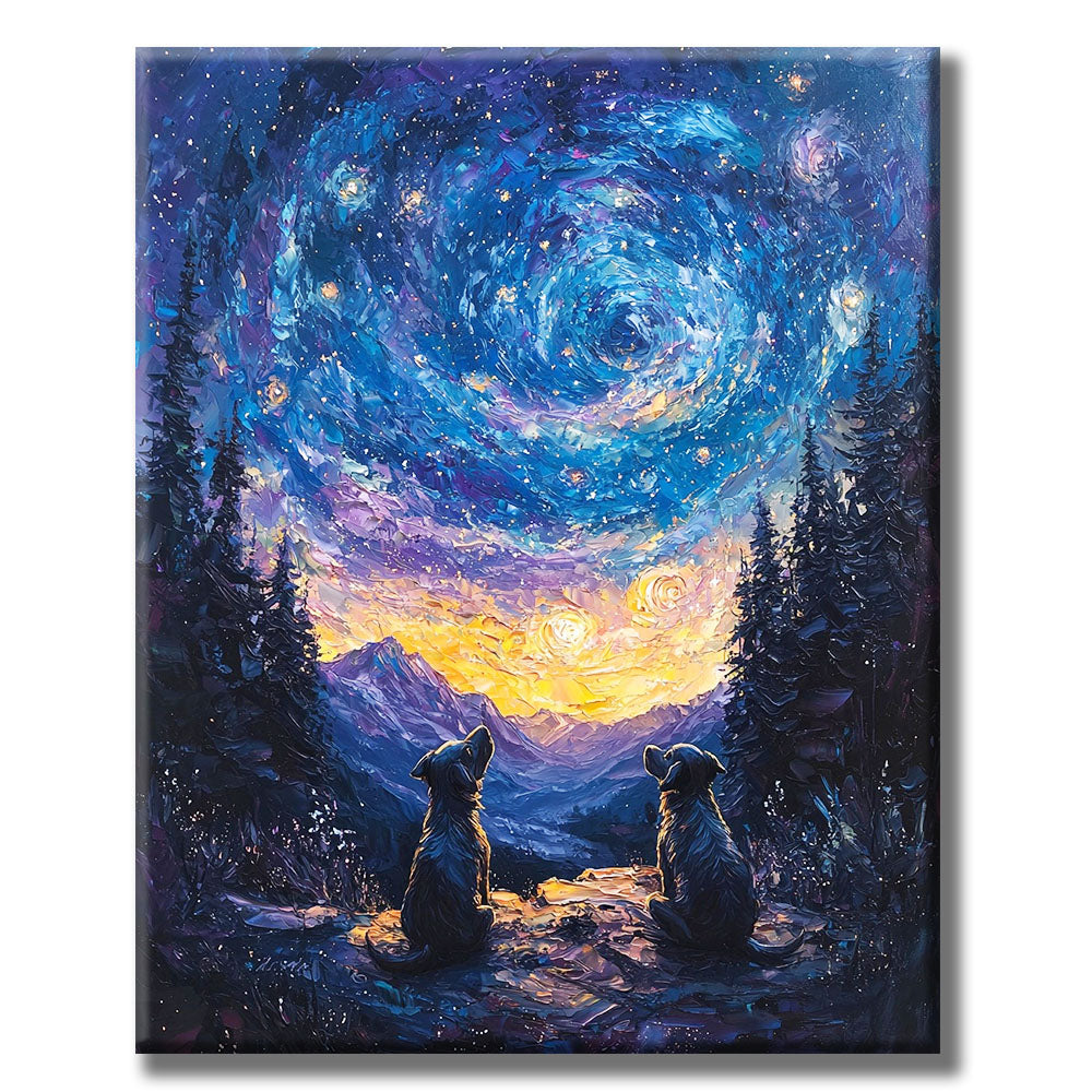 Cosmic view into infinity - Paint by numbers