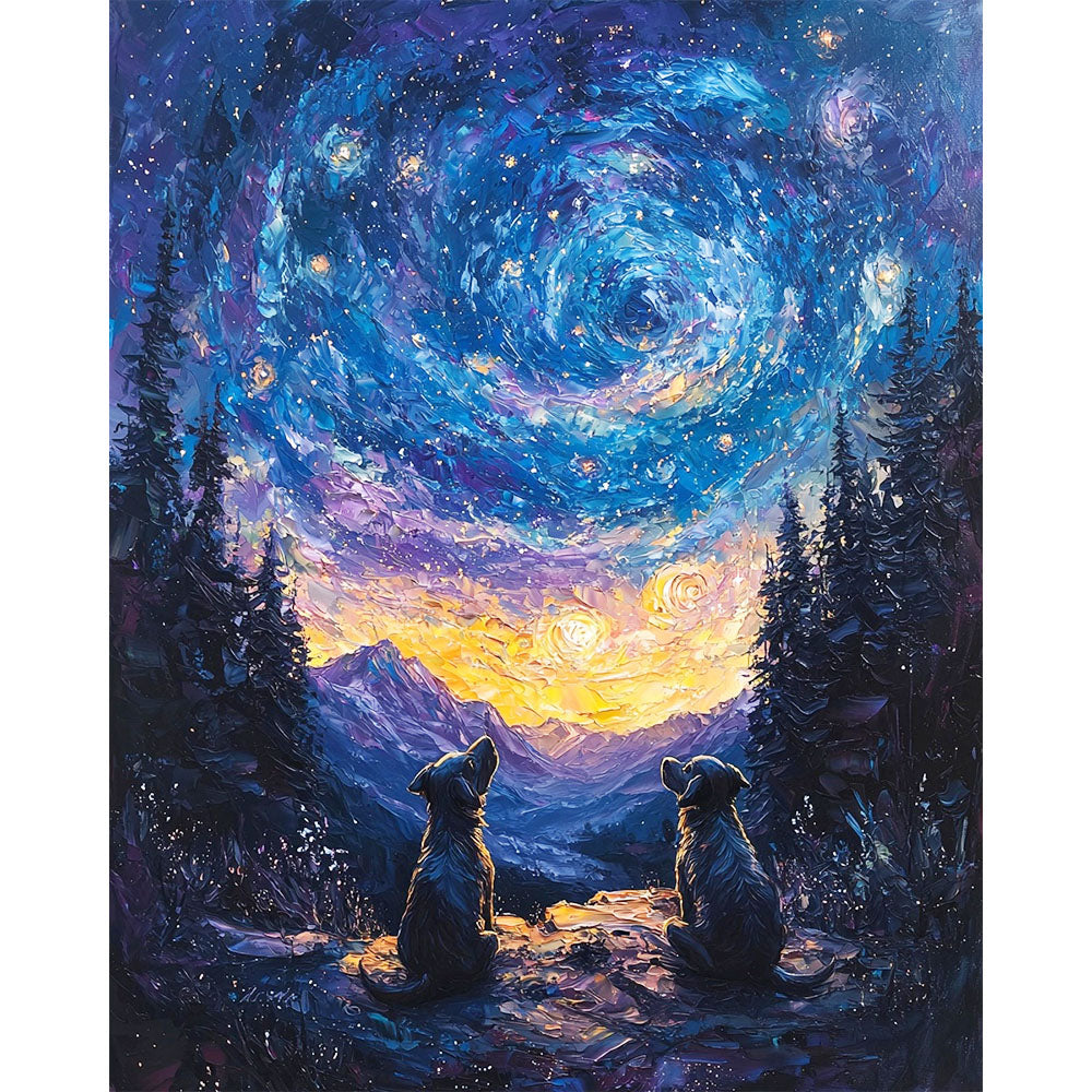 Cosmic view into infinity - Paint by numbers