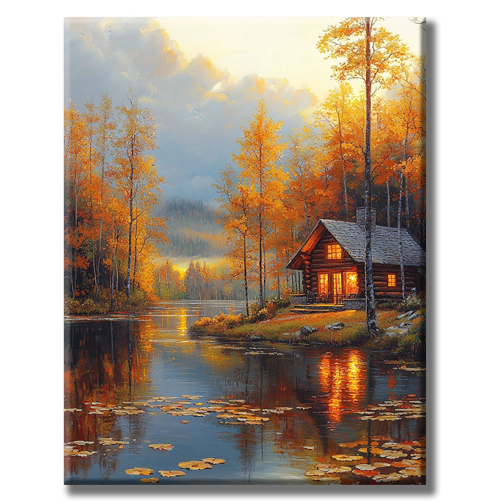 Forest of Lights by the Water - Ornaments - Paint by Numbers