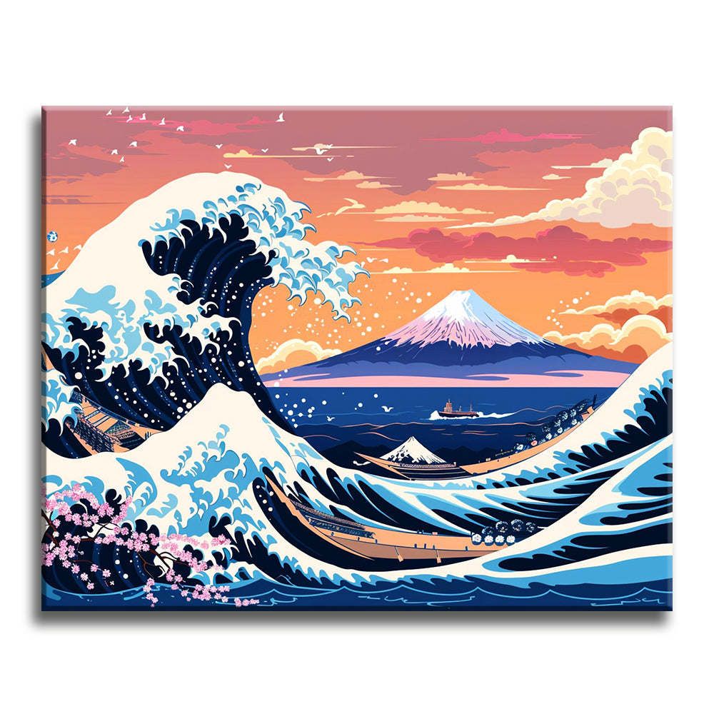 Majestic Fuji Waves