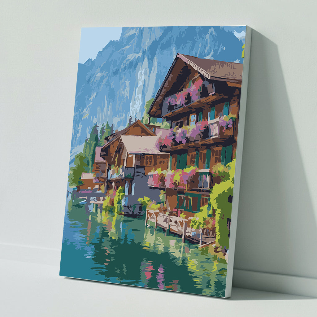 Paint by numbers: Floral splendor at the Alpine lake