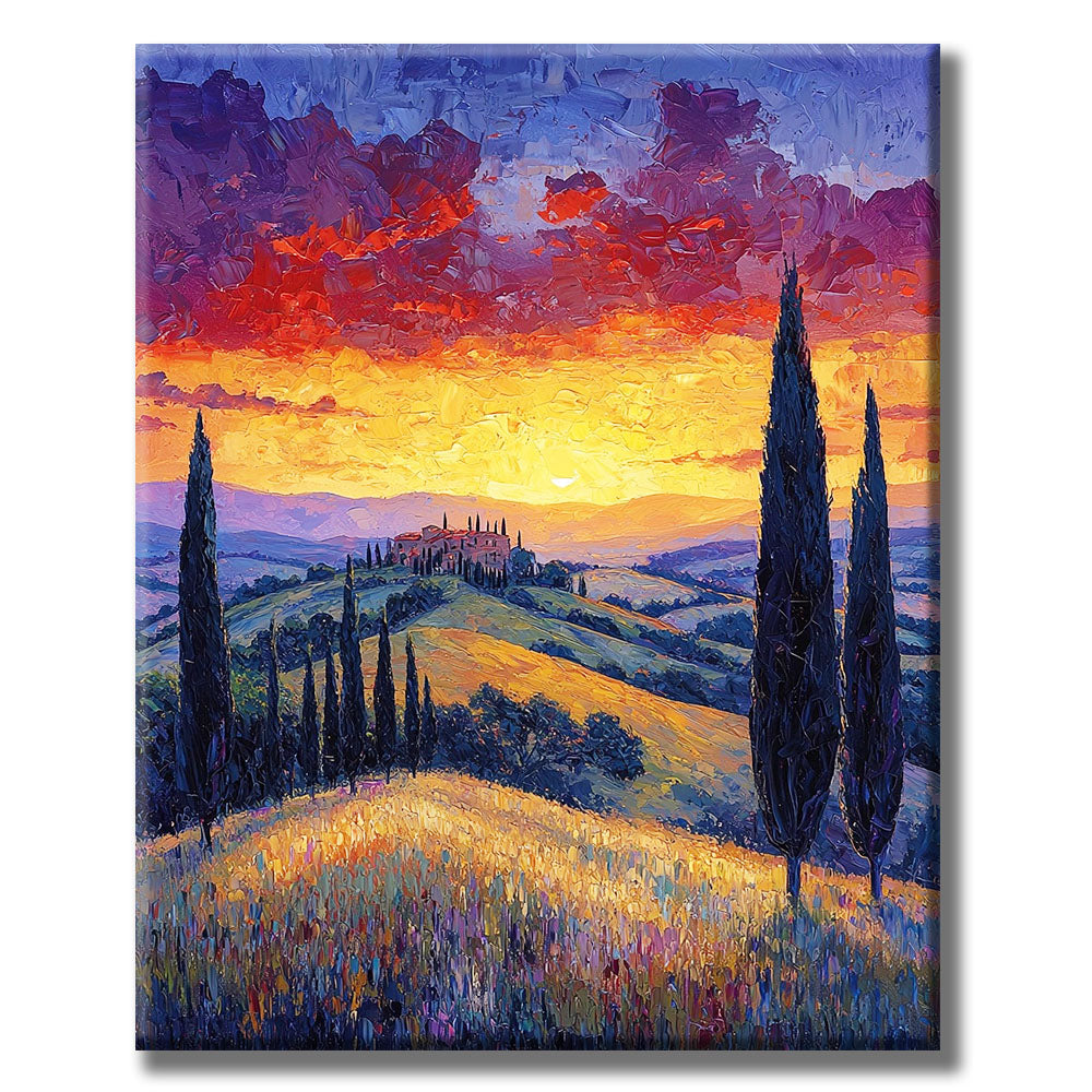 Romantic evening atmosphere - paint by numbers