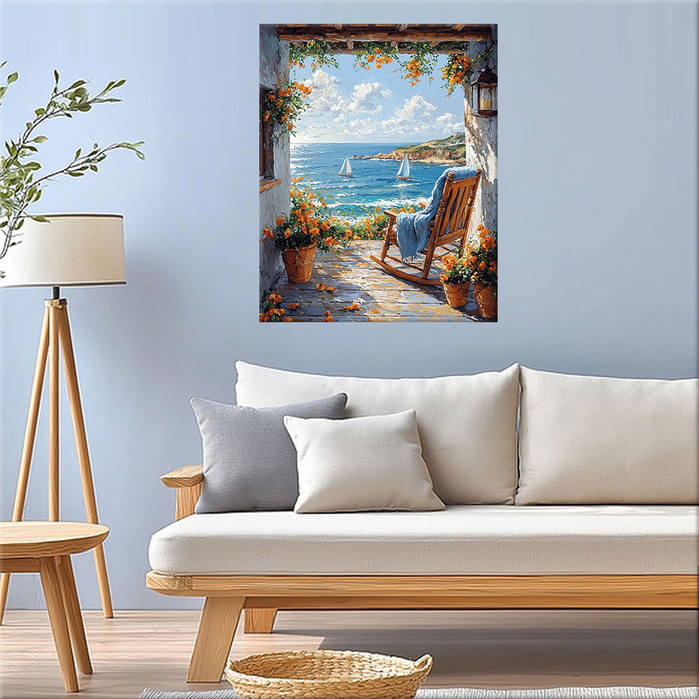 Quiet Coastal Retreat - Paint by Numbers