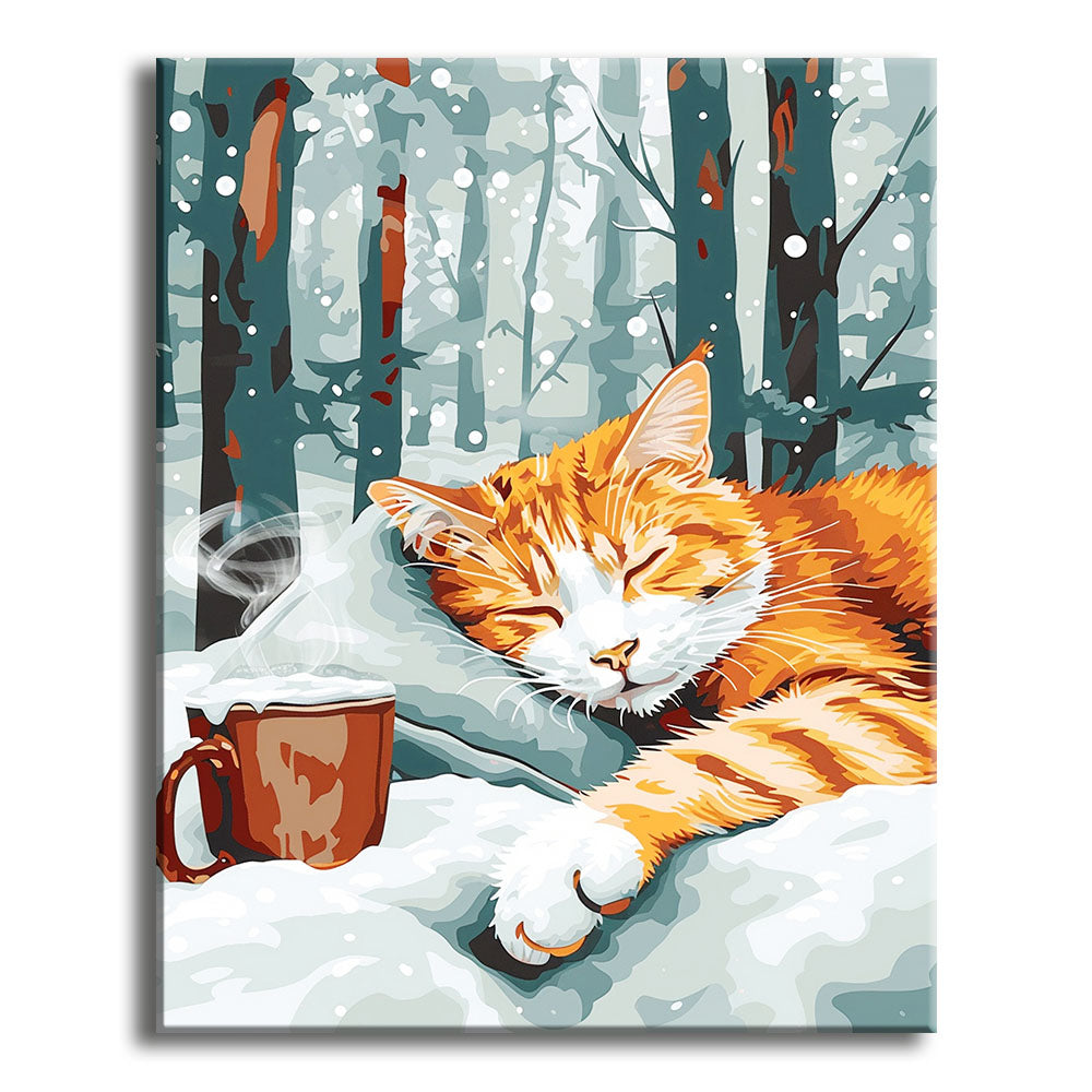Snowfall Serenity - Paint by Numbers Kit