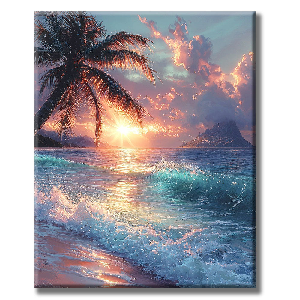 Sunrise at Sea - Paint by Numbers