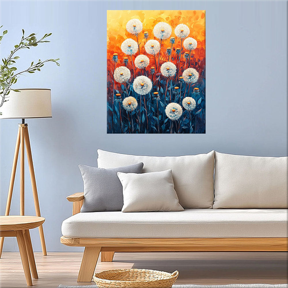 Sun Dandelions - Paint by Numbers