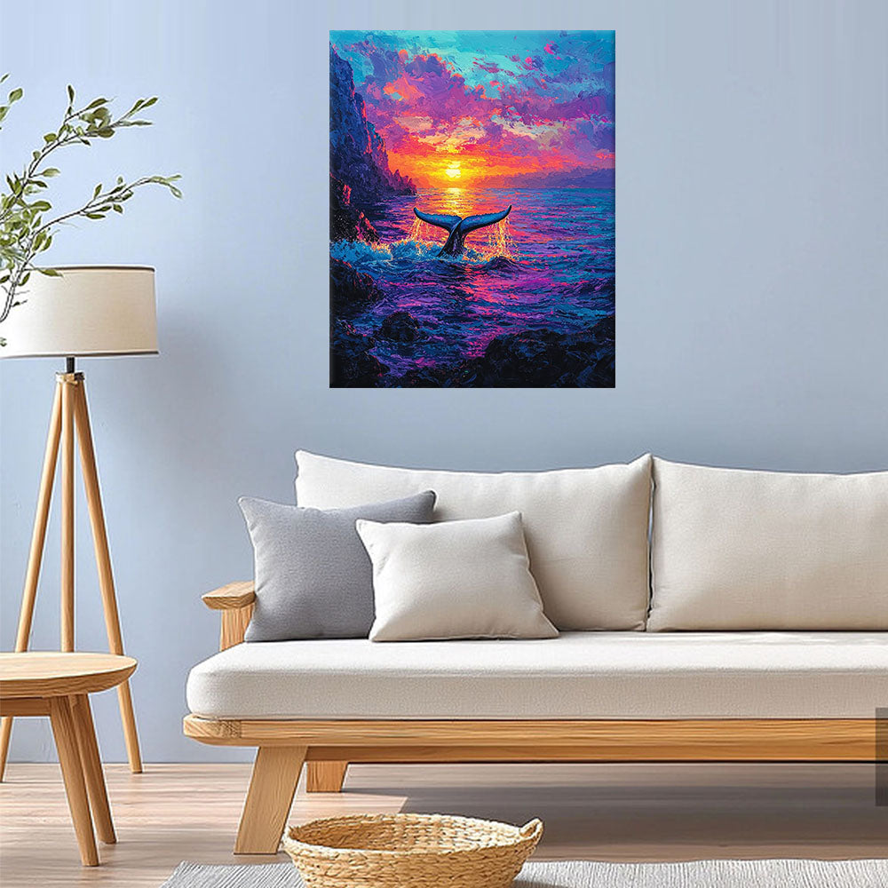 Sunset Fin - Paint by Numbers