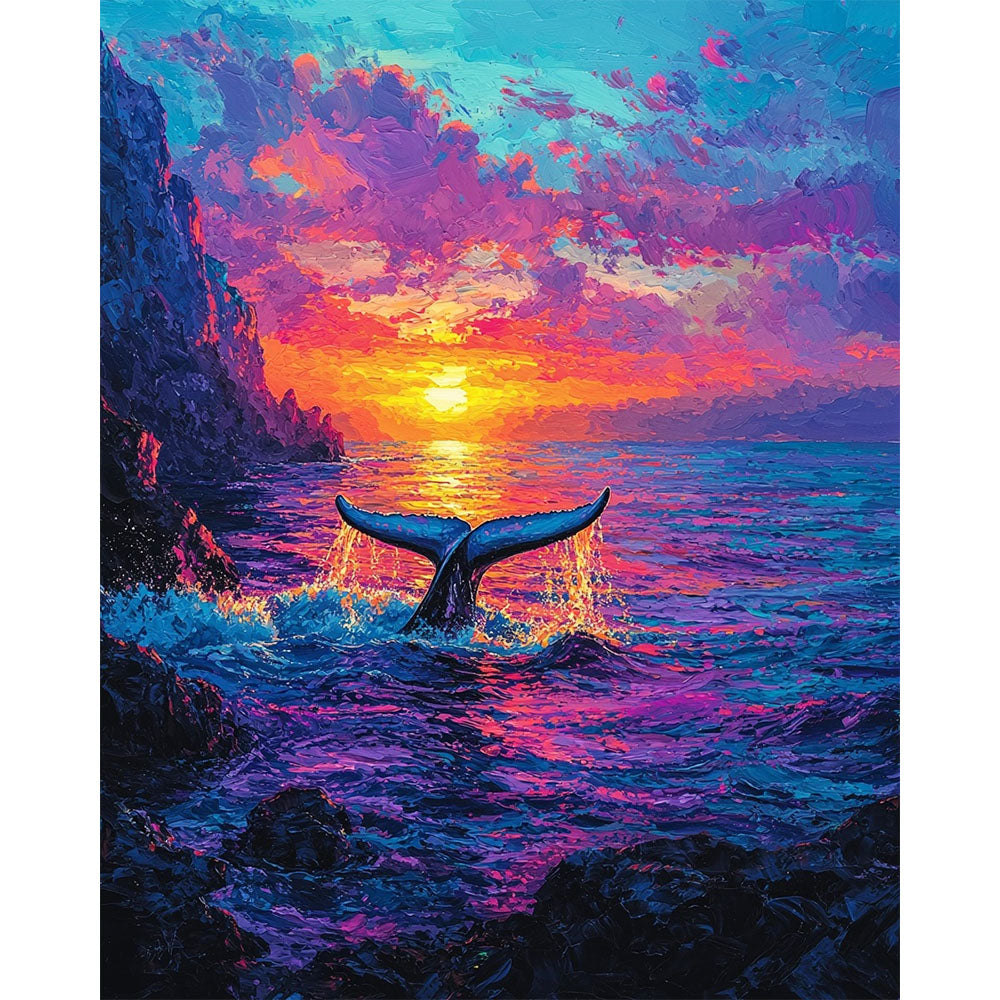 Sunset Fin - Paint by Numbers