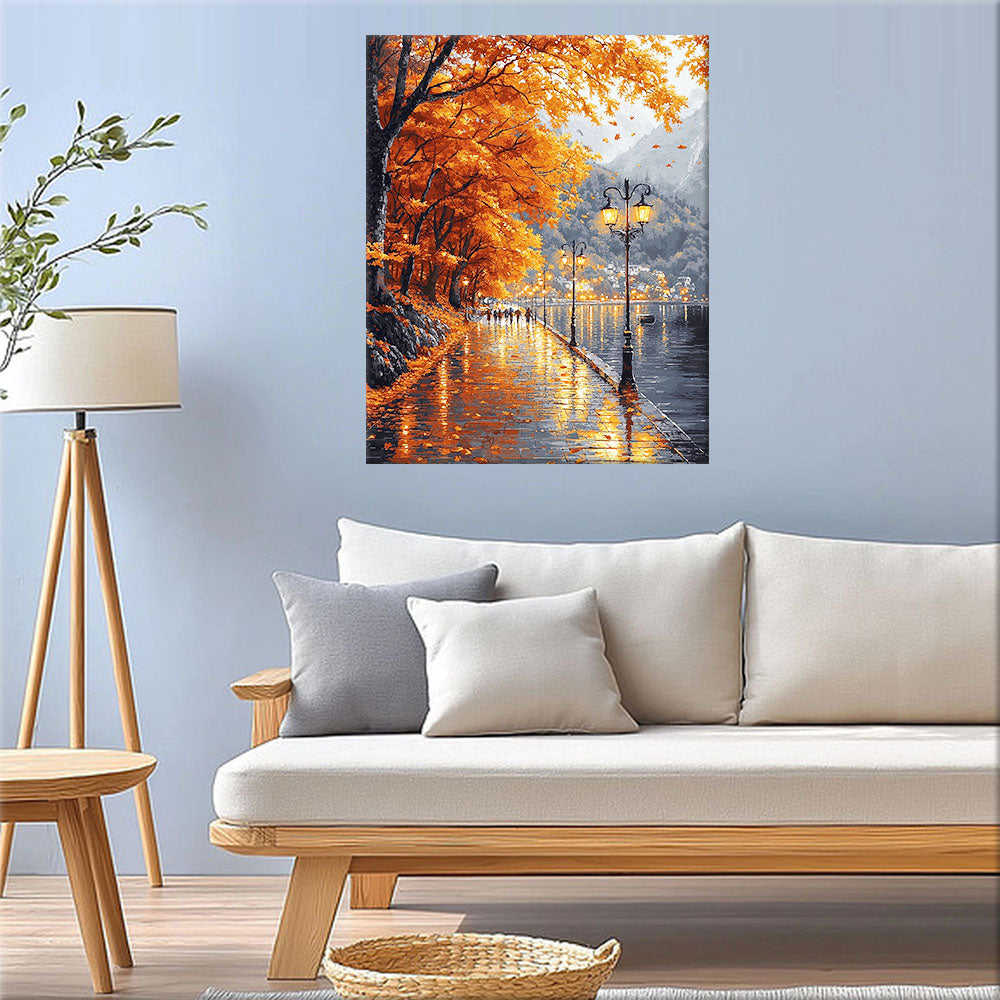 Dancing Leaves - Paint by Numbers