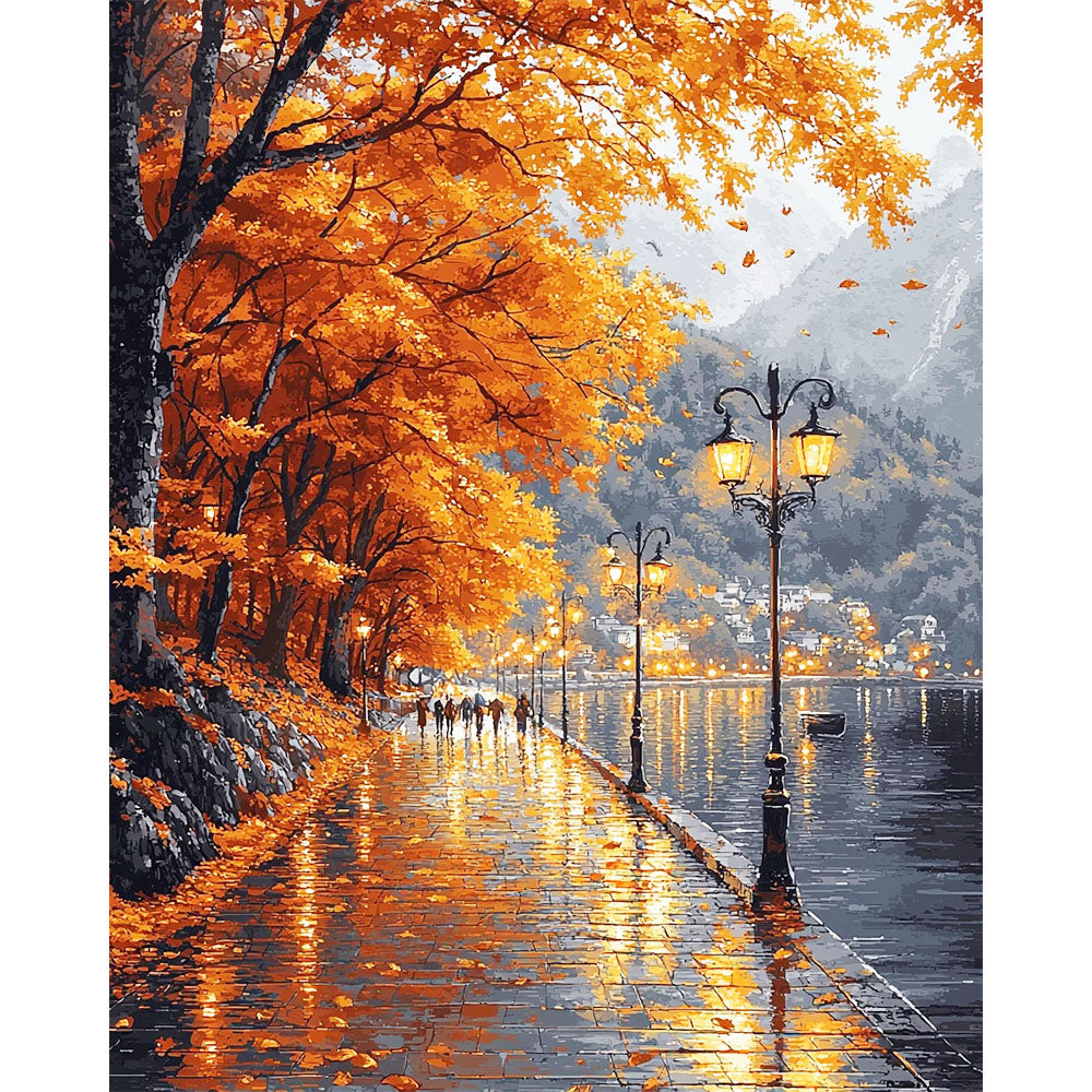 Dancing Leaves - Paint by Numbers