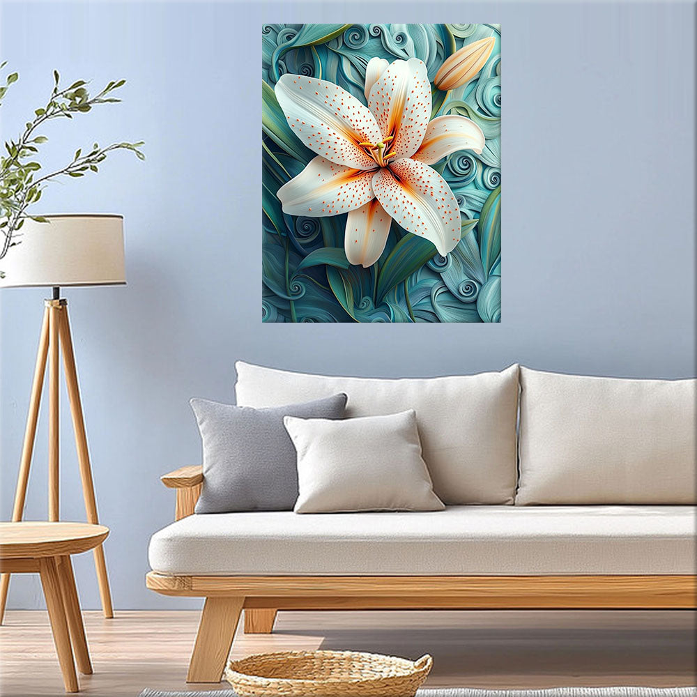 White Beauty Orchid - Paint by Numbers