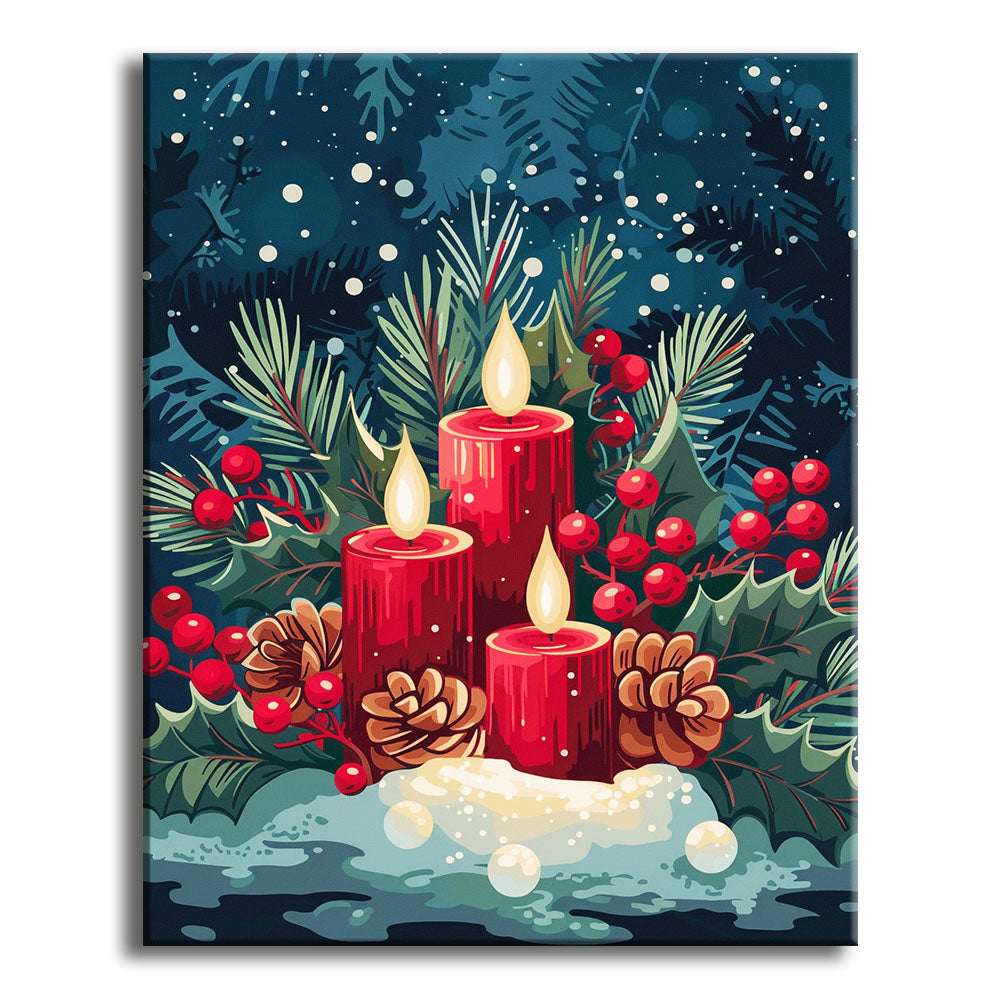 Yuletide Glow - Paint by Numbers Kit