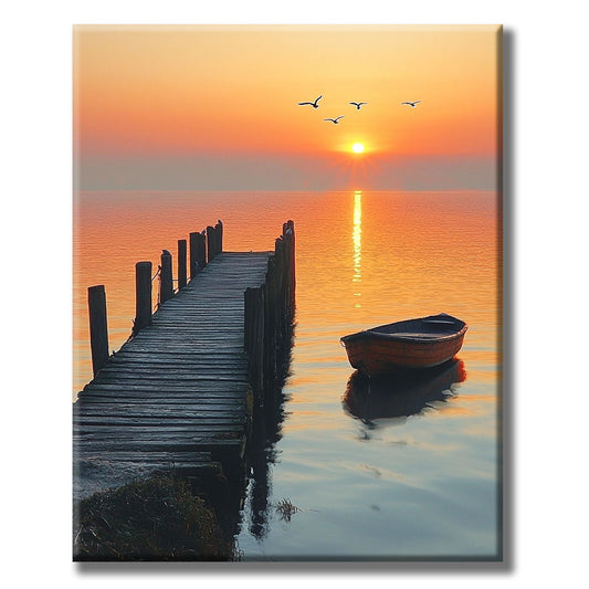 Evening Sounds on the Pier - Paint by Numbers