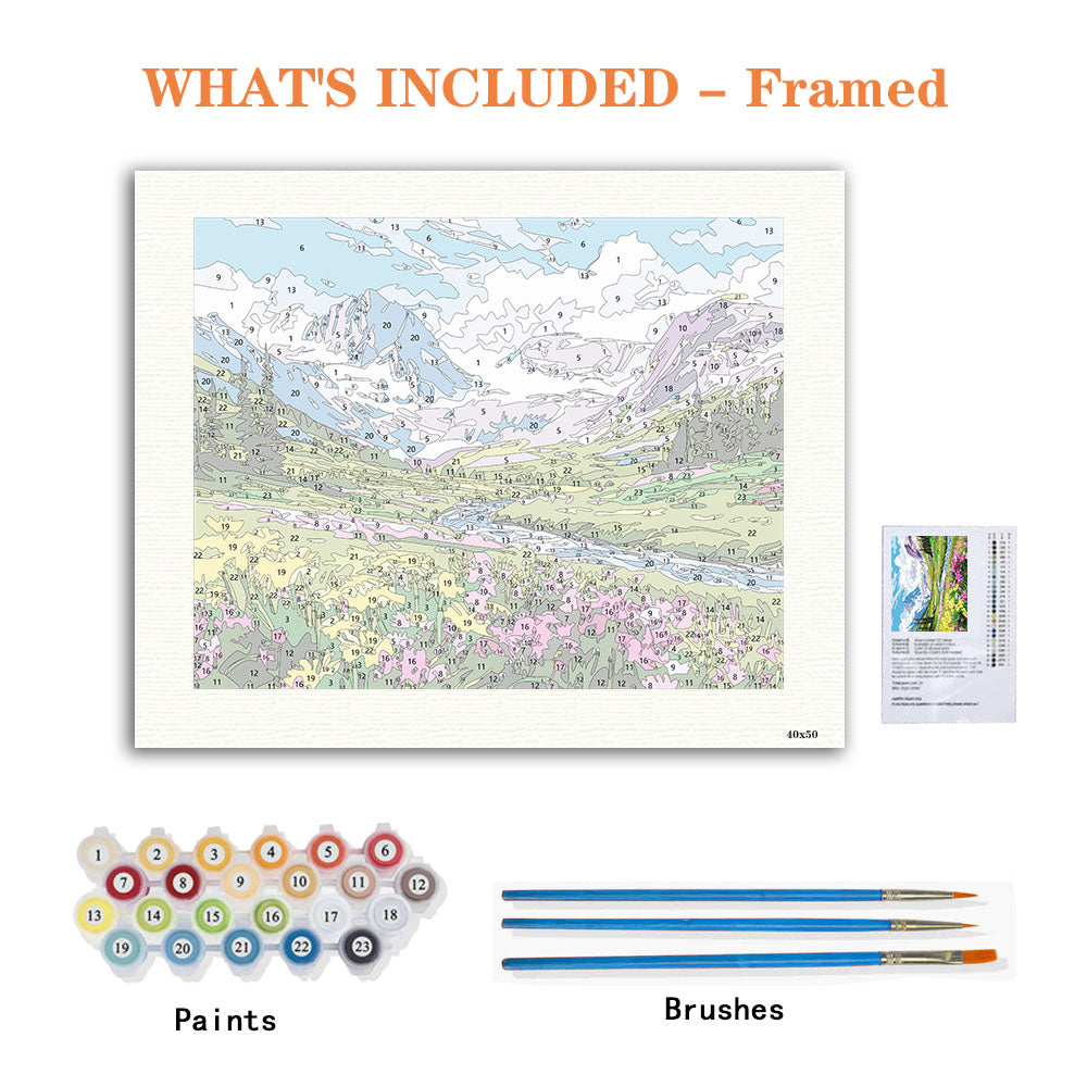 Alpine Bloom - Paint by Numbers Kit