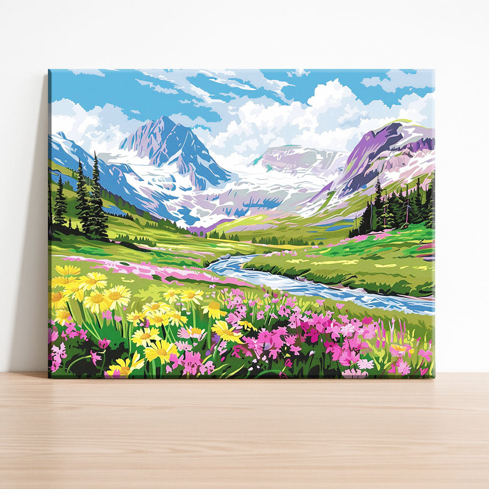 Alpine Bloom - Paint by Numbers Kit