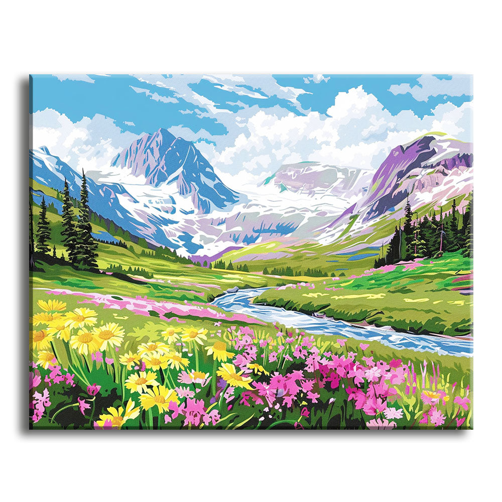 Alpine Bloom - Paint by Numbers Kit