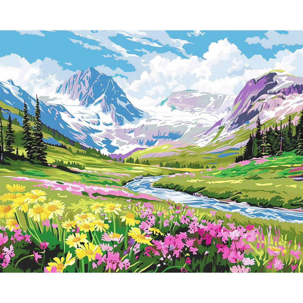 Alpine Bloom - Paint by Numbers Kit