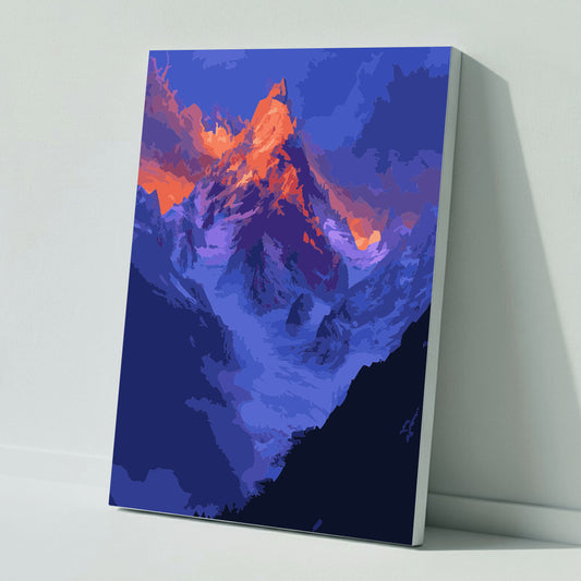 Alpine Fire Sky - Paint by Numbers