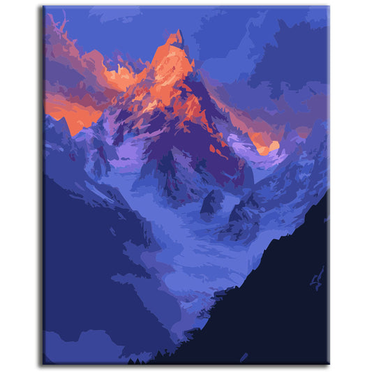 Alpine Fire Sky - Paint by Numbers