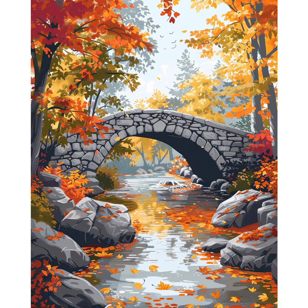 Autumn Bridge Serenity
