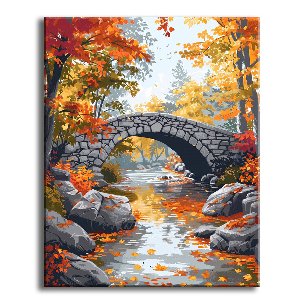 Autumn Bridge Serenity