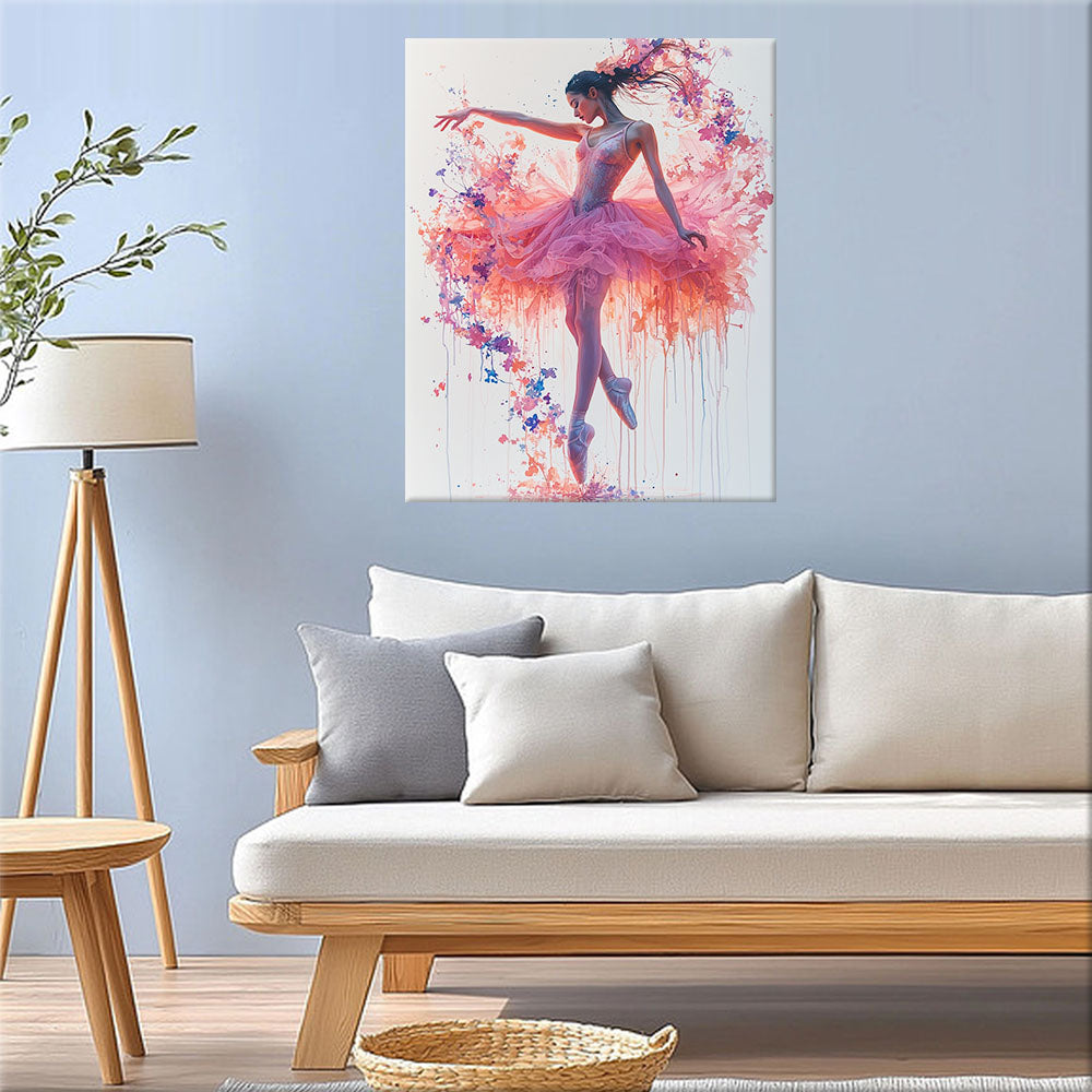 Ballerina in Flowers - Paint by Numbers