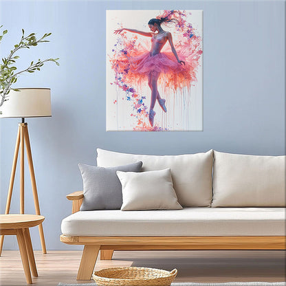 Ballerina in Flowers - Paint by Numbers