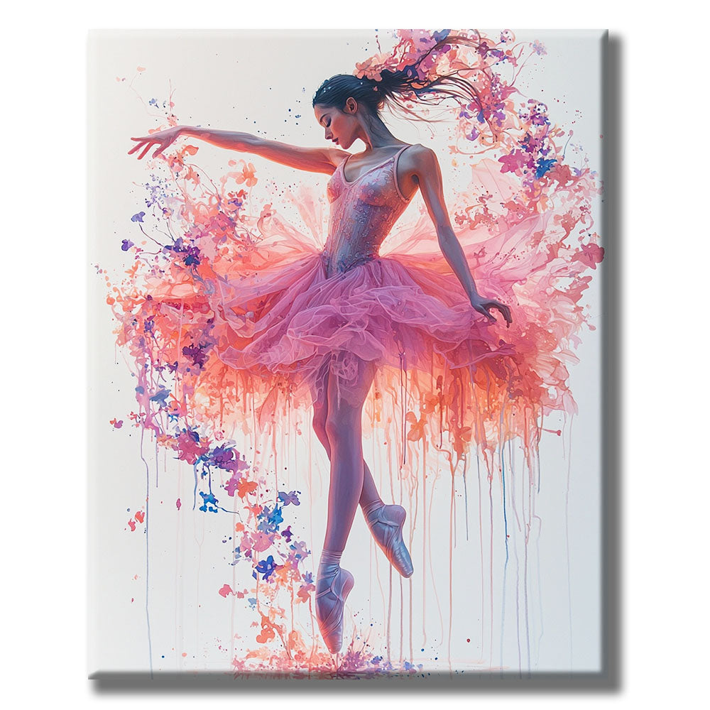 Ballerina in Flowers - Paint by Numbers