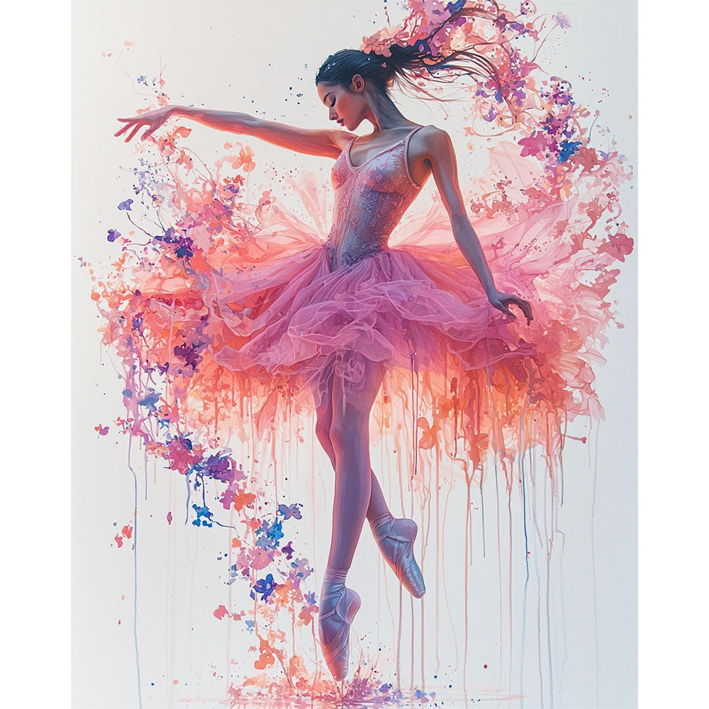 Ballerina in Flowers - Paint by Numbers