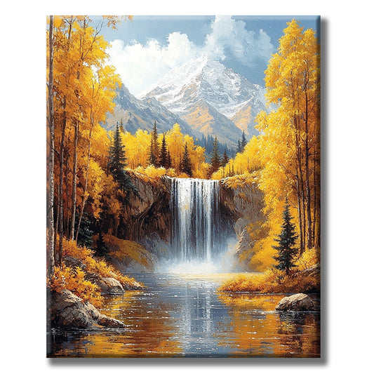 Mountain Spring Magic - Paint by Numbers