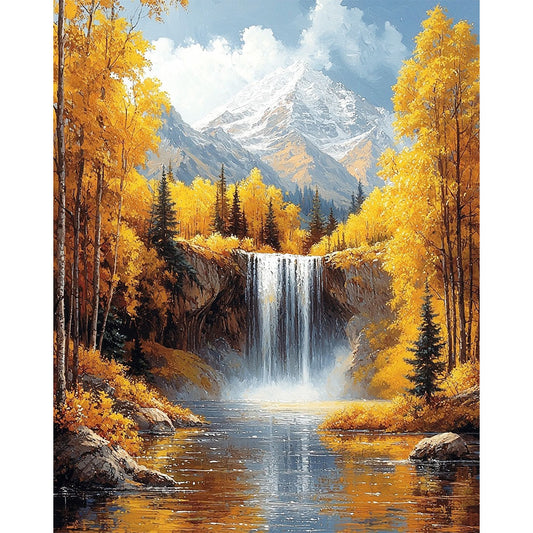 Mountain Spring Magic - Paint by Numbers