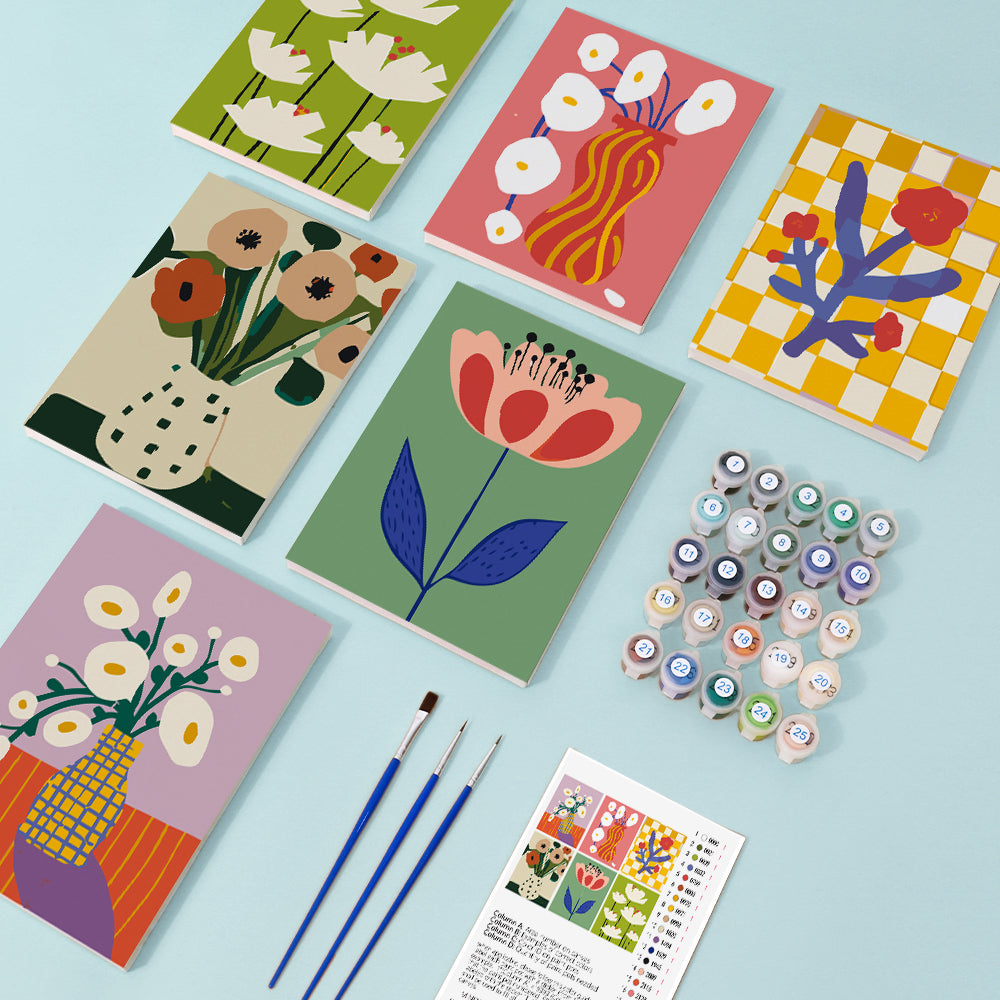 Blooming Colors of Flowers Paint by Numbers
