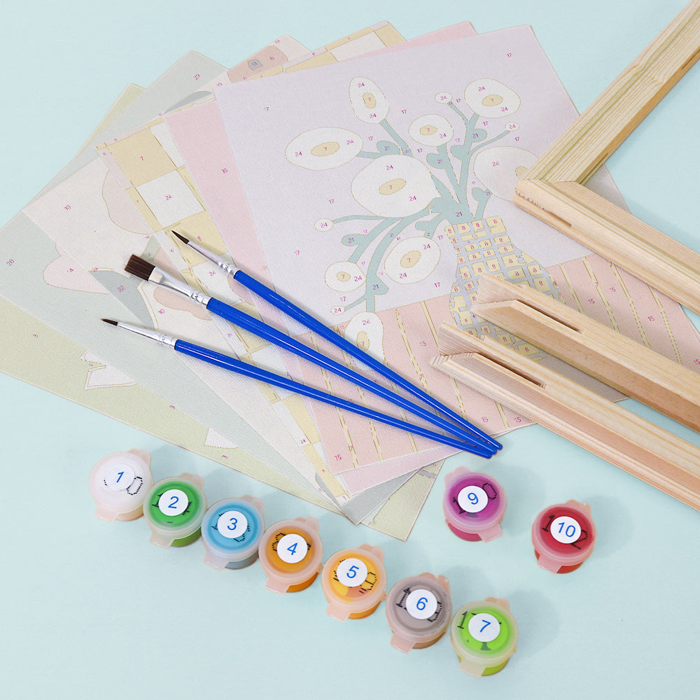 Blooming Colors of Flowers Paint by Numbers