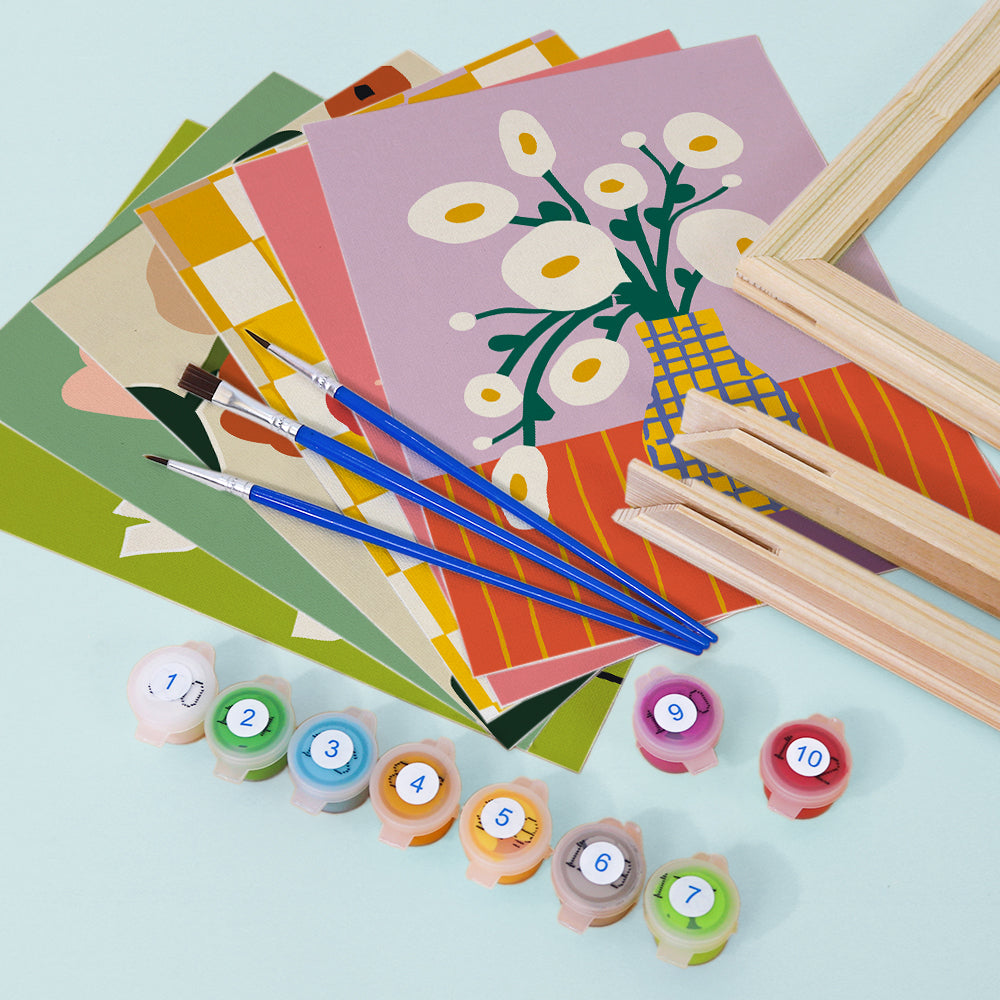 Blooming Colors of Flowers Paint by Numbers